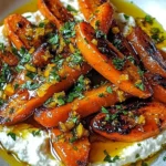 Roasted Carrots with Whipped Ricotta and Hot Honey