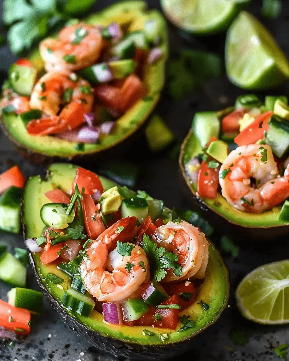 Shrimp-Stuffed Avocados 