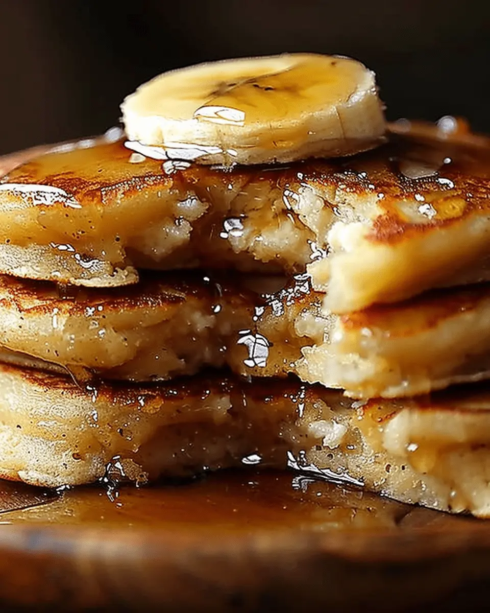 Fluffy Banana Cottage Cheese Pancakes