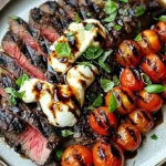 Balsamic-Grilled-Flank-Steak-Caprese