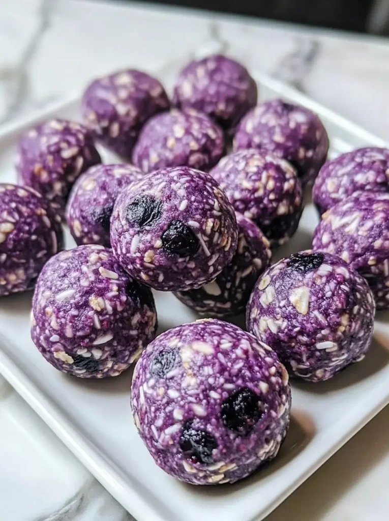 No-Bake Lemon Blueberry Protein Bites 1
