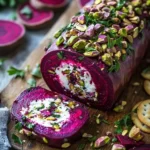Roasted Beet & Goat Cheese Log