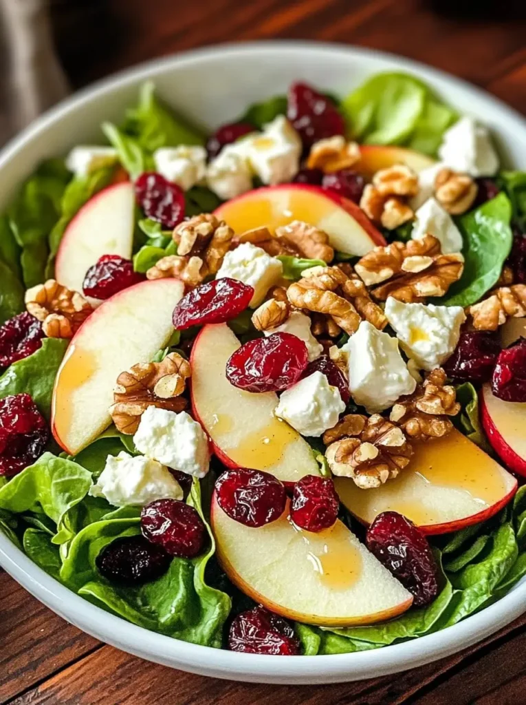 Apple Walnut Salad with Maple Dijon Vinaigrett 1