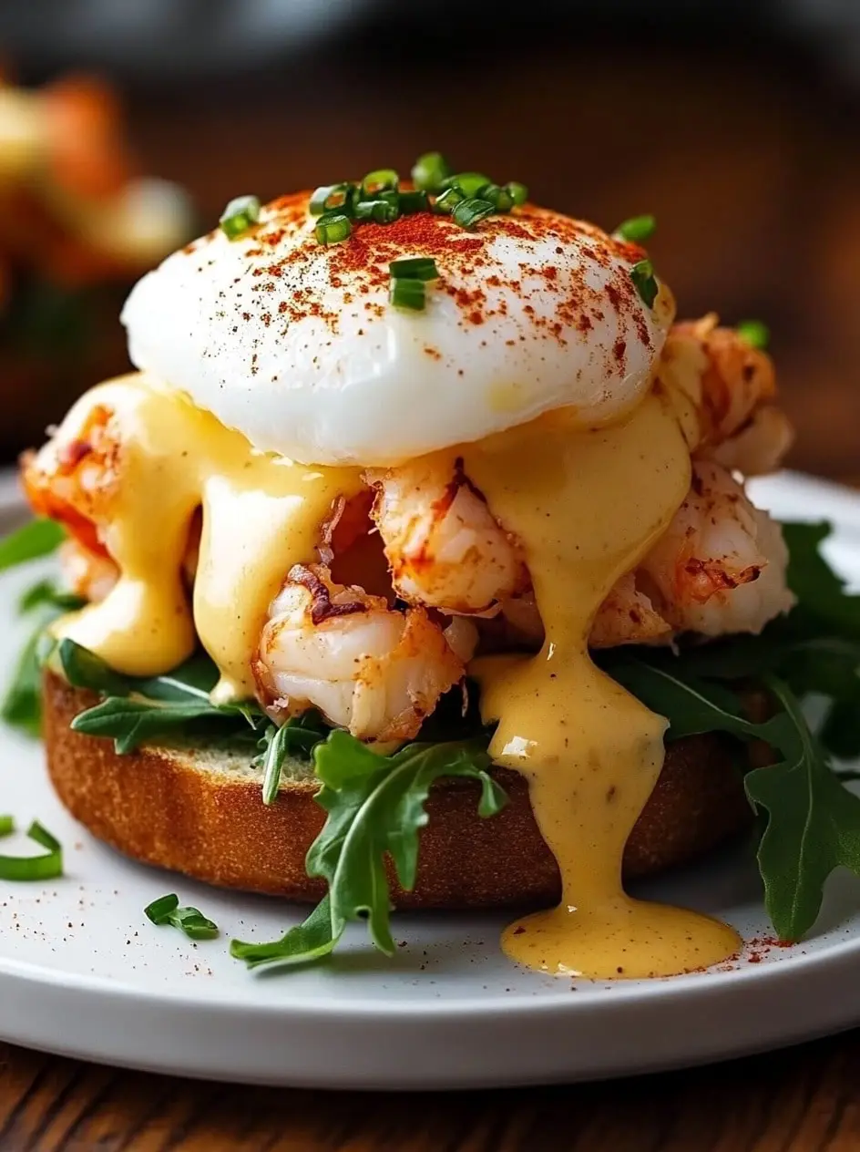 Bay Lobster Eggs Benedict with Cajun Hollandaise 1