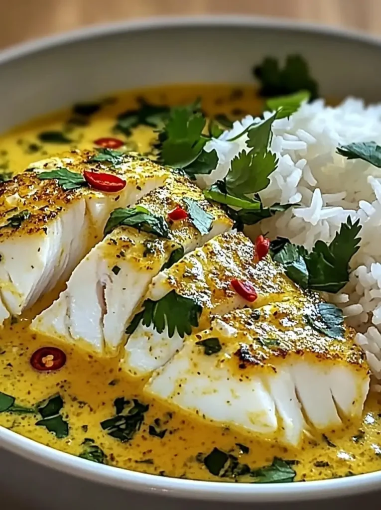 Thai Coconut Lemongrass Fish Stew with Jasmine Rice 1