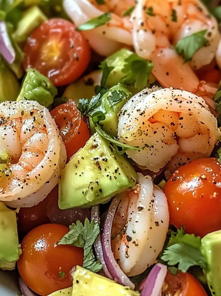 Zesty Lime Shrimp and Avocado Salad