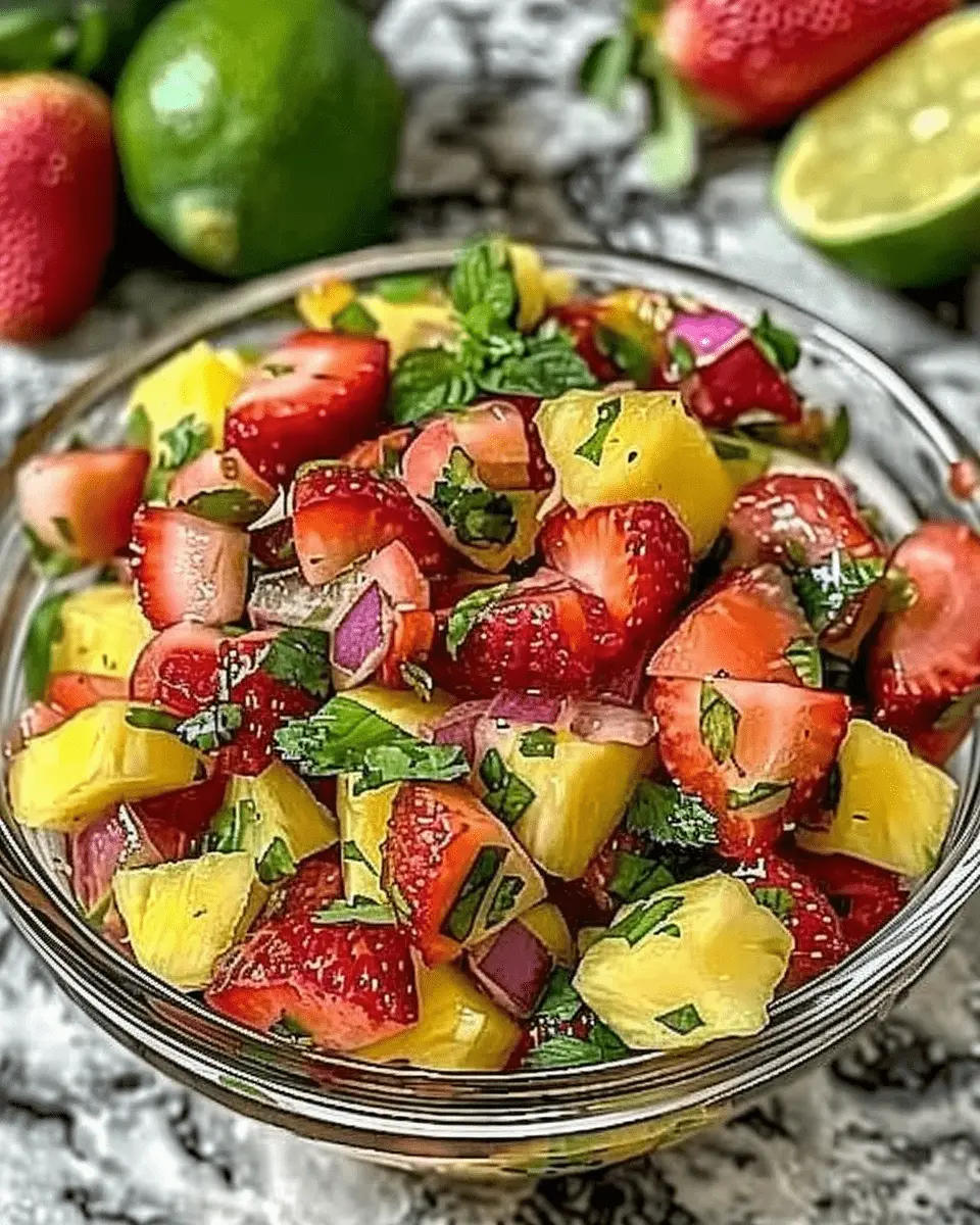 Refreshing Strawberry Pineapple Salsa 1