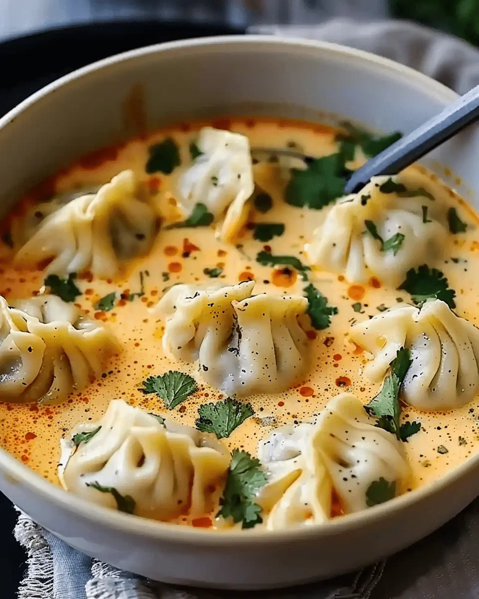 Creamy Thai Dumpling Soup 1