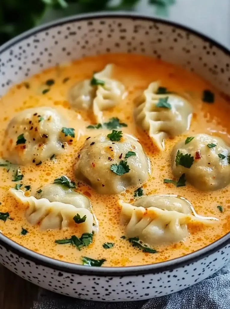 Creamy Thai Dumpling Soup