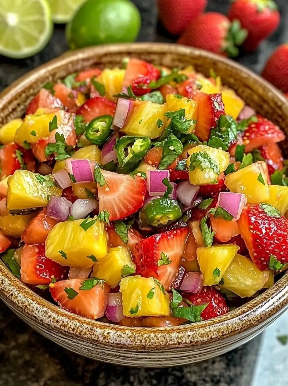Refreshing Strawberry Pineapple Salsa
