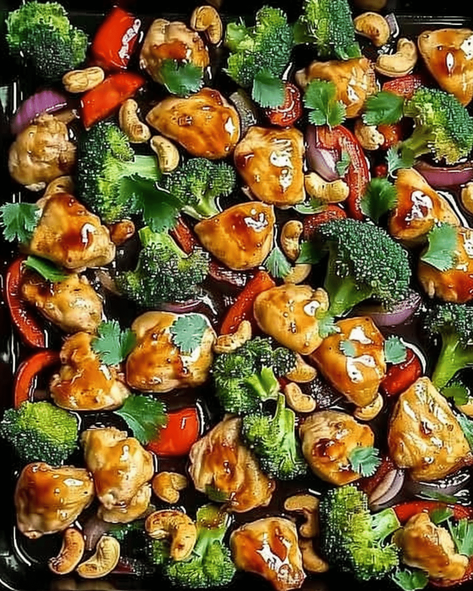 Easy Sheet Pan Cashew Chicken Recipe for Busy Weeknights 1