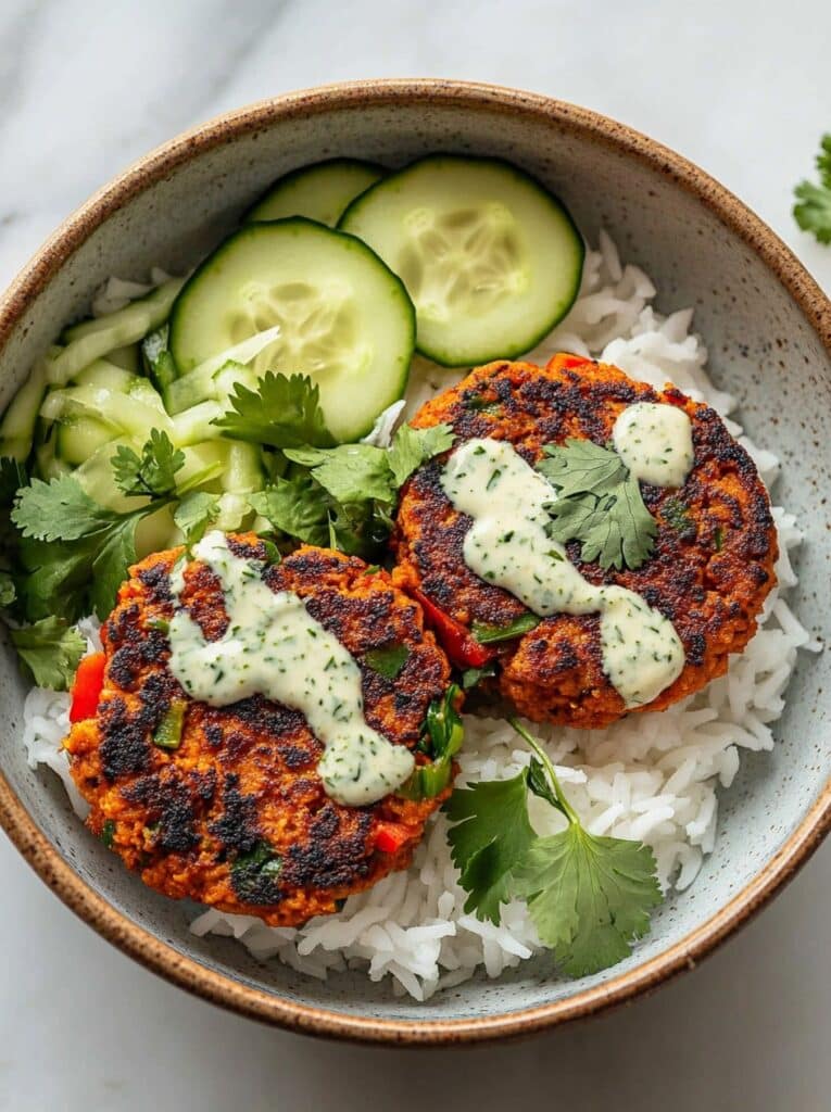 Lime Drenched Sweet Potato Black Bean Patties