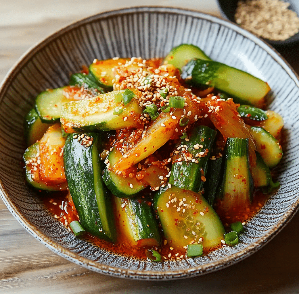 Cucumber Kimchi Preparation Image