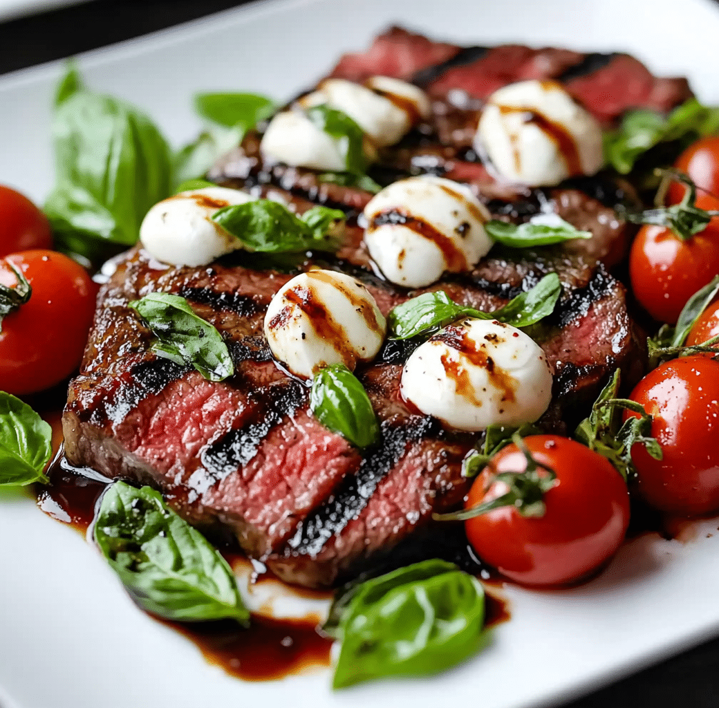 Balsamic Caprese Grilled Flank Steak Recipe 5 Recipe Introduction Image