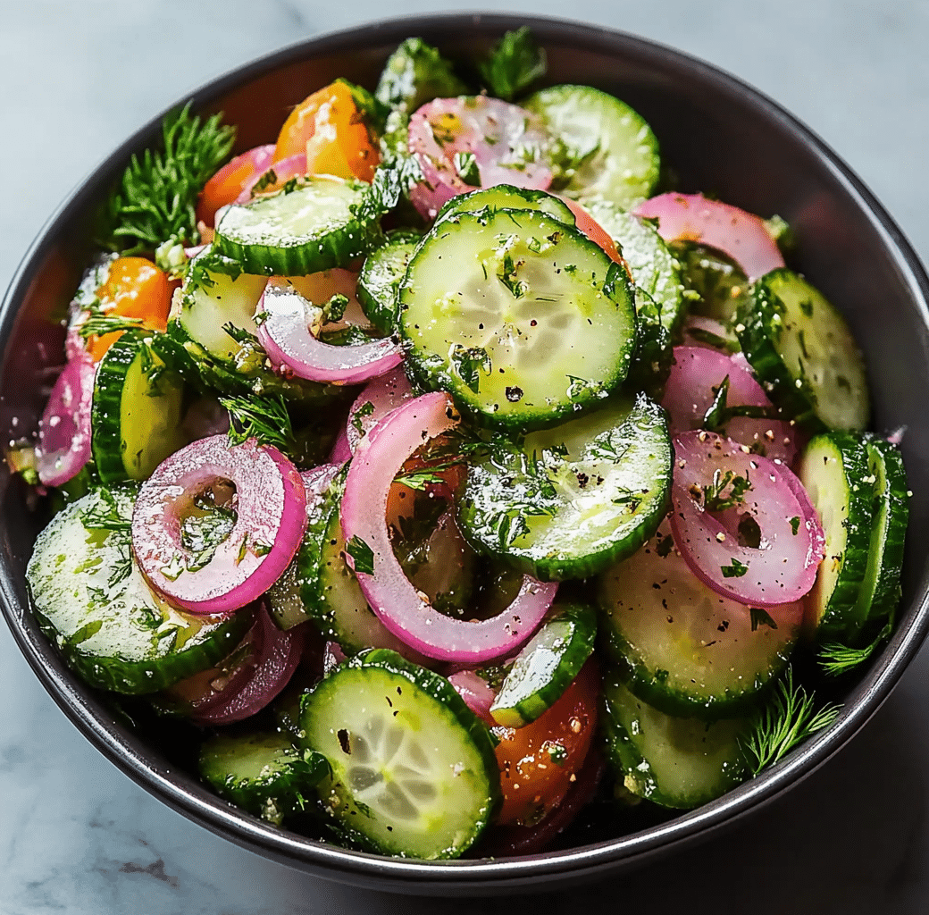 Refreshing Cucumber Salad Recipe for Summer 5 Recipe Introduction Image