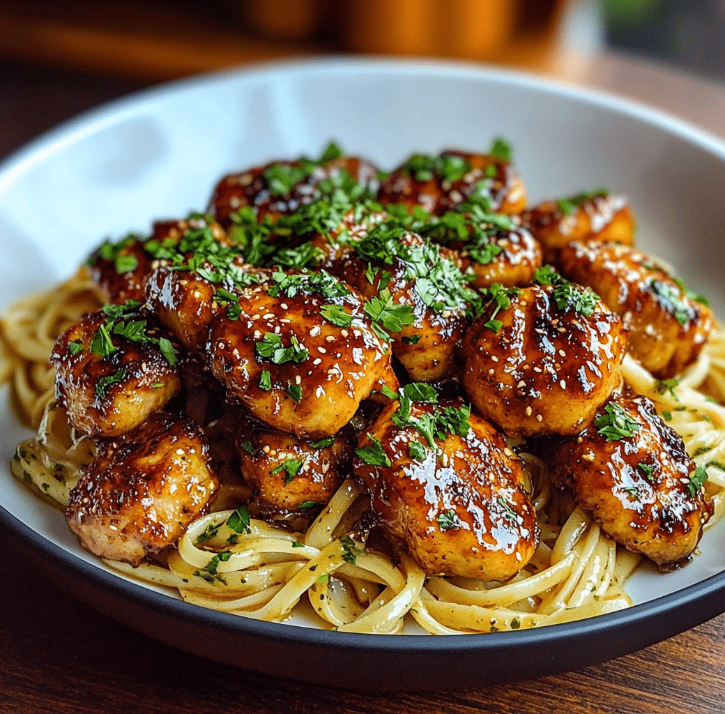 Maple Garlic Chicken Bites with Spicy Cajun Alfredo 5 Recipe Introduction Image