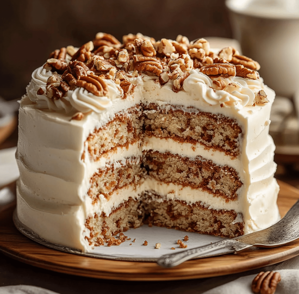 Irresistible Butter Pecan Layer Cake Recipe 5 Recipe Introduction Image