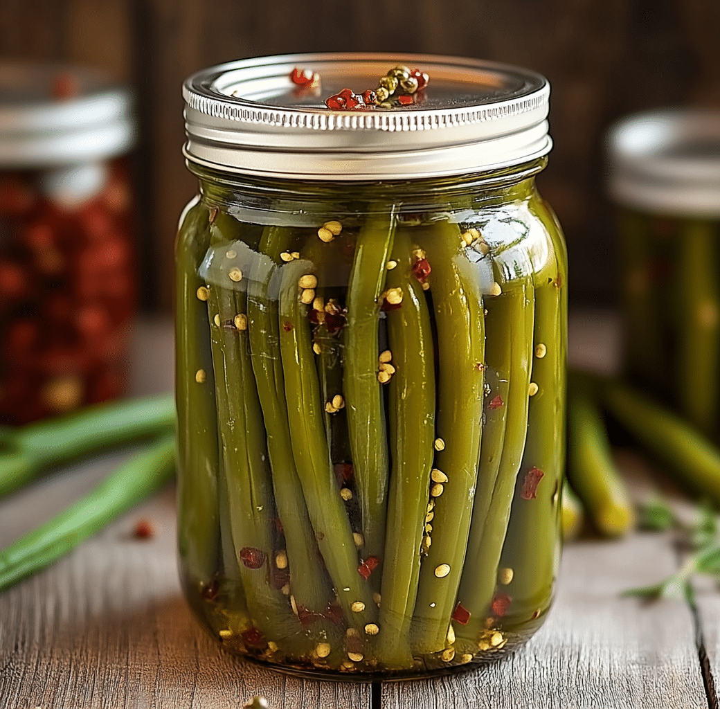 Spicy Garlic Canned Pickled Beans Recipe 5 Recipe Introduction Image