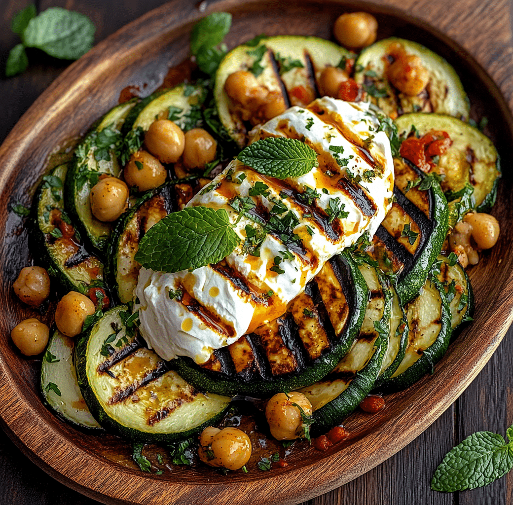 Delicious Grilled Zucchini Chickpea Salad Recipe 5 Recipe Introduction Image