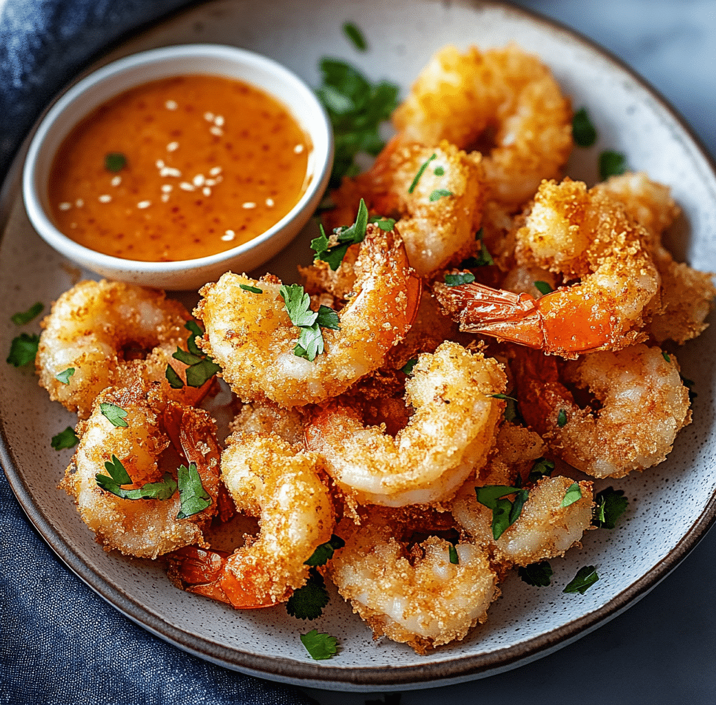 Crispy Air-Fried Shrimp with Sriracha Mayo Delight 5 Recipe Introduction Image