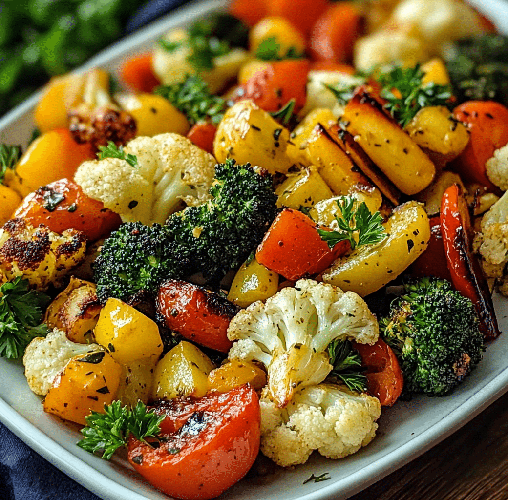 Delicious Garlic Roasted Vegetables Recipe 5 Recipe Introduction Image