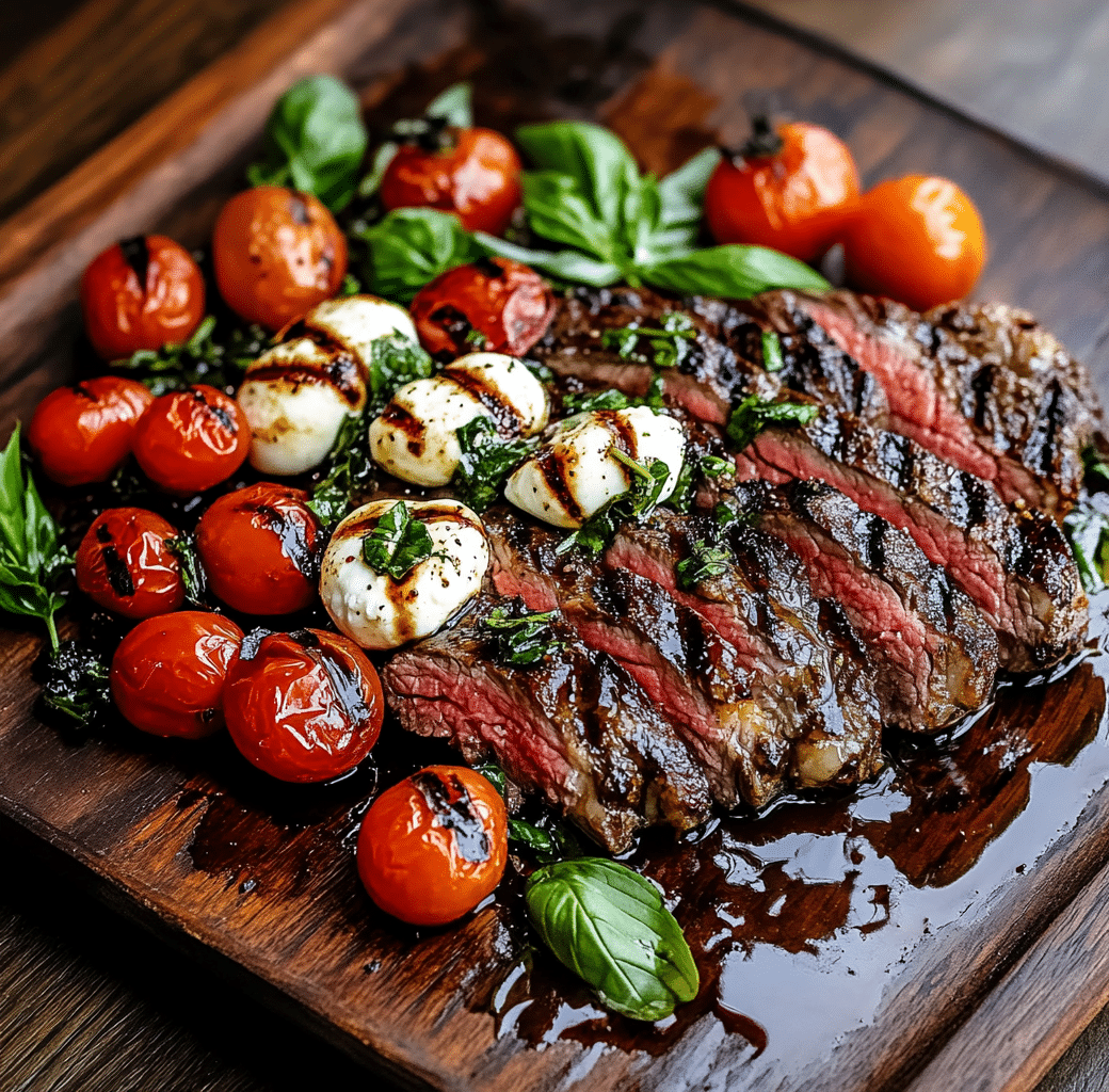 Delicious Grilled Flank Steak with Balsamic Caprese Twist 5 Recipe Introduction Image