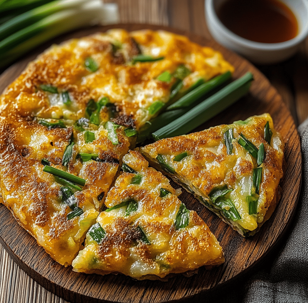 Delicious Crispy Korean Spring Onion Pancake Recipe 5 Recipe Introduction Image