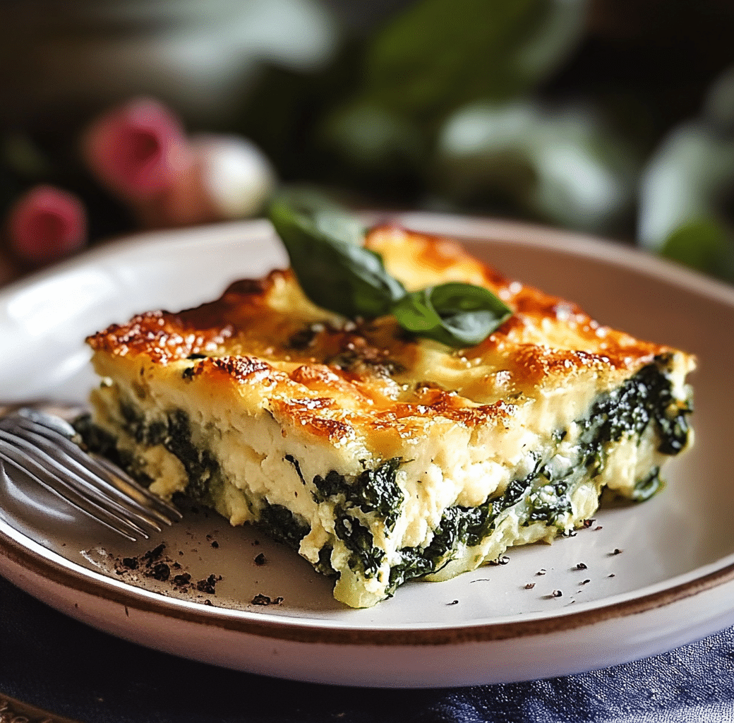 Delicious Spinach and Cheese Squares Recipe 5 Recipe Introduction Image