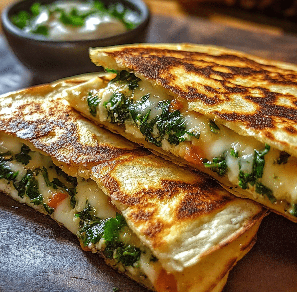 Satisfy Your Cravings with Spinach Feta Quesadillas 5 Recipe Introduction Image