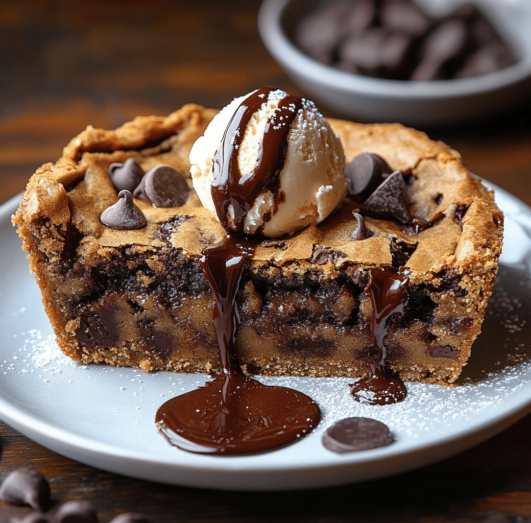 Gooey Chocolate Chip Cookie Pie: An Indulgent Treat 5 Recipe Introduction Image