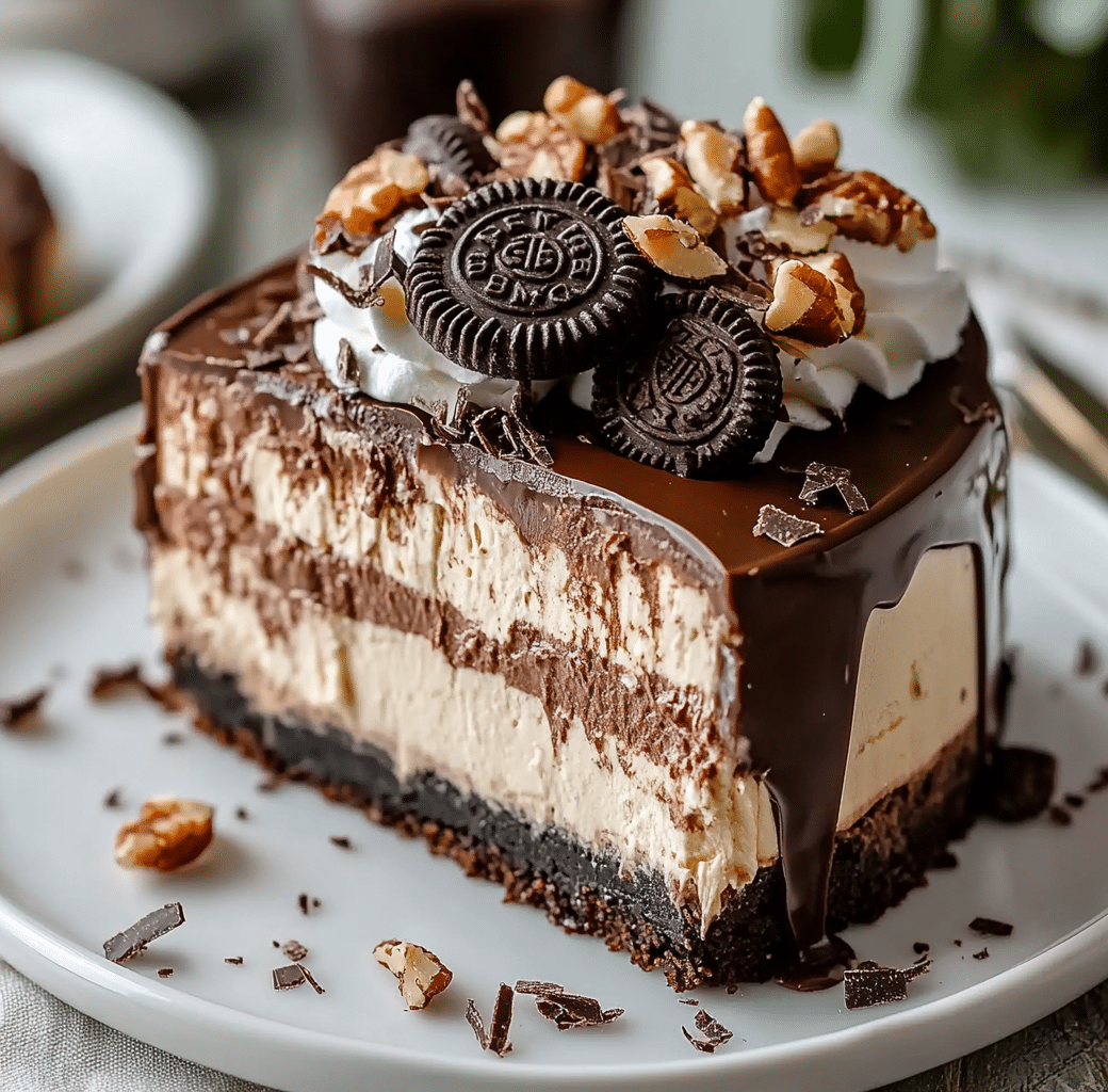 No-Bake German Chocolate Cheesecake Delight 4 Recipe Introduction Image