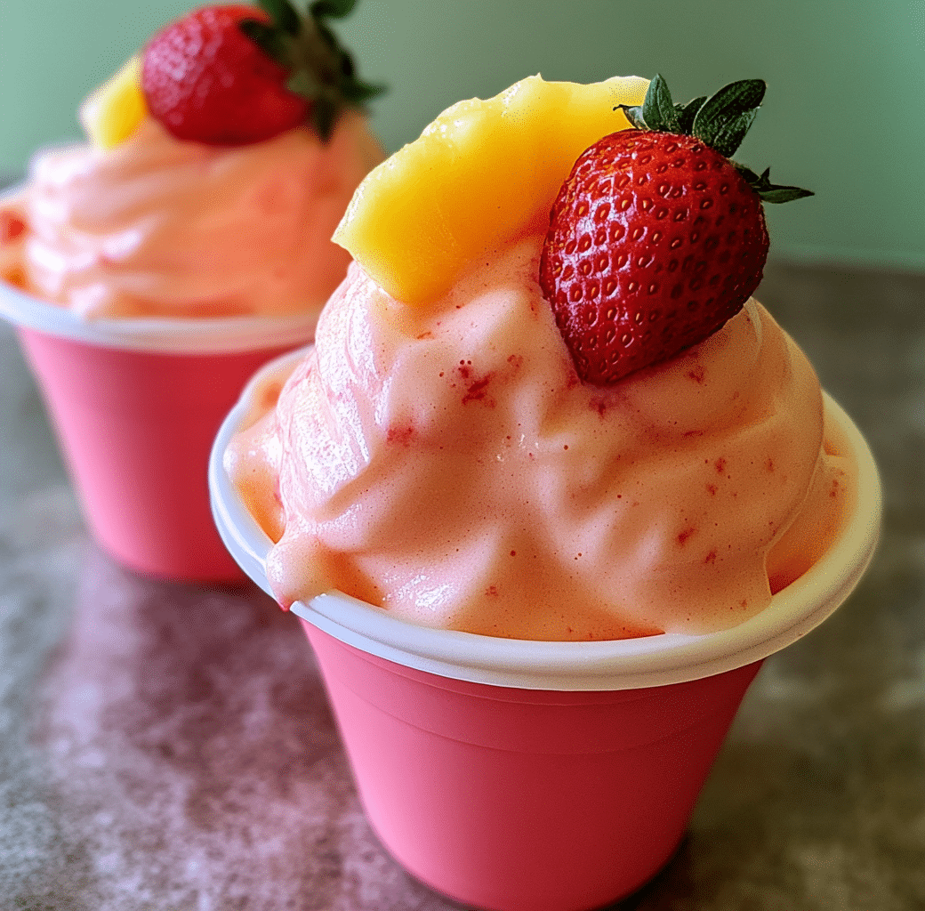 Delicious Homemade Strawberry Dole Whip Recipe 5 Recipe Introduction Image