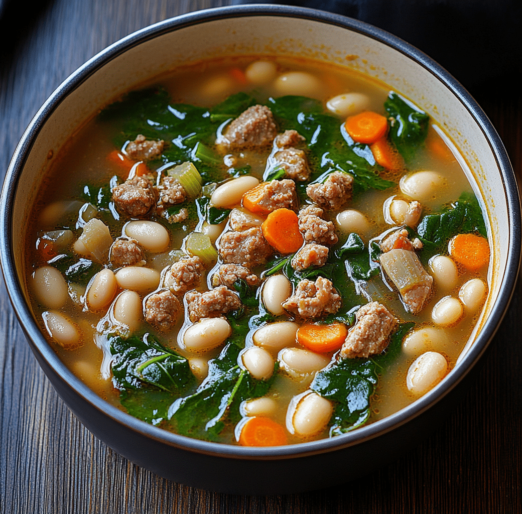 Hearty Sausage White Bean Soup Recipe Delight 5 Recipe Introduction Image