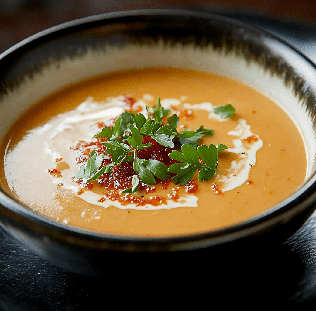 Delicious Asiago Soup with Tomato Jam Recipe 6 Cooking Process