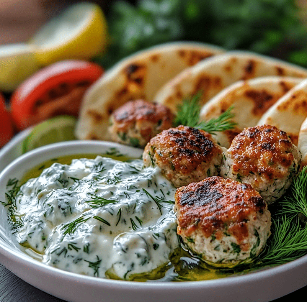 Delicious Feta-Stuffed Greek Chicken Meatballs Recipe 6 Cooking Process