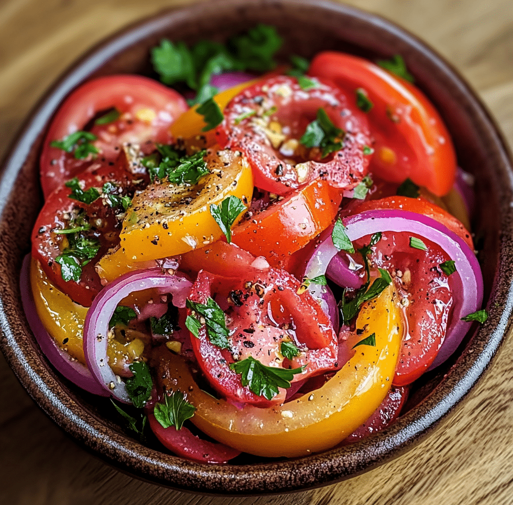Delicious Marinated Tomato Salad Recipe for Summer 6 Cooking Process