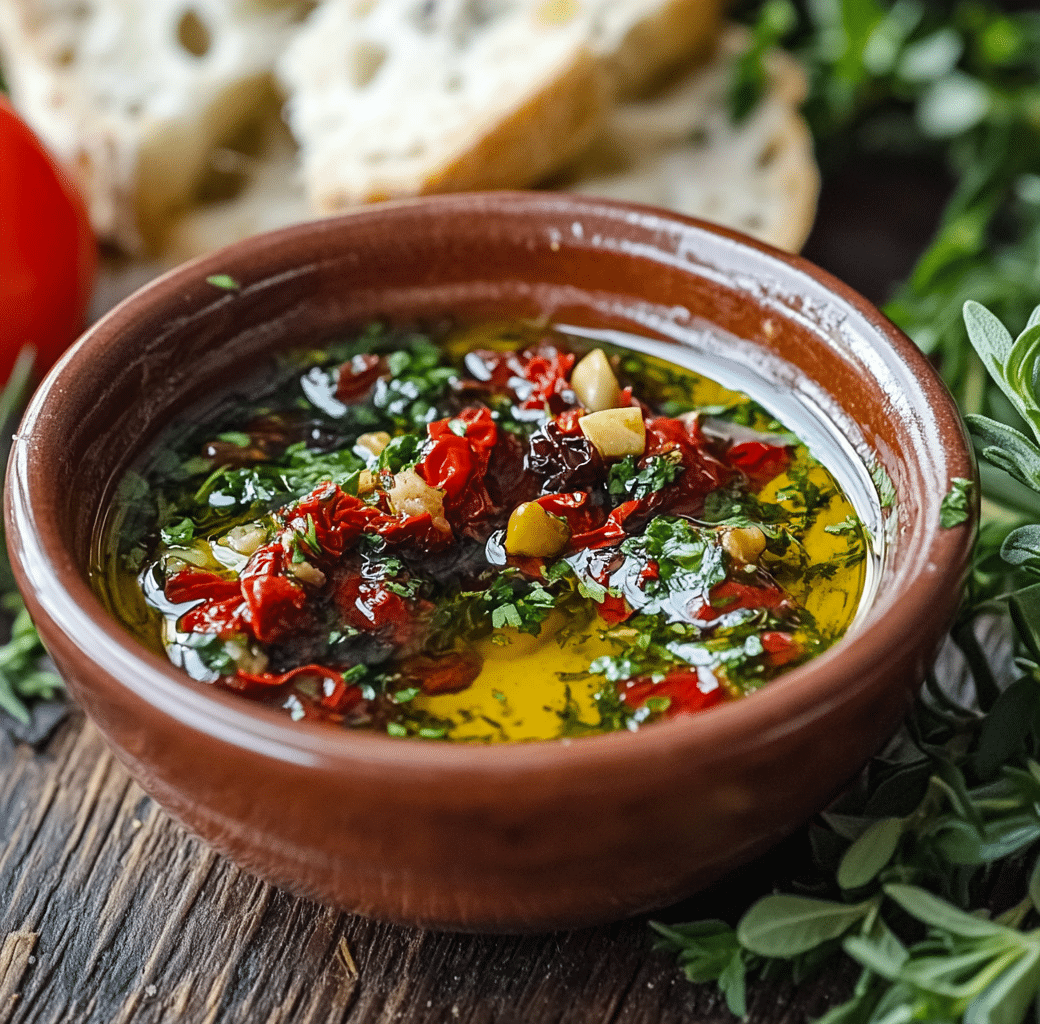 Easy Mediterranean Olive Oil Dip Recipe 6 Cooking Process