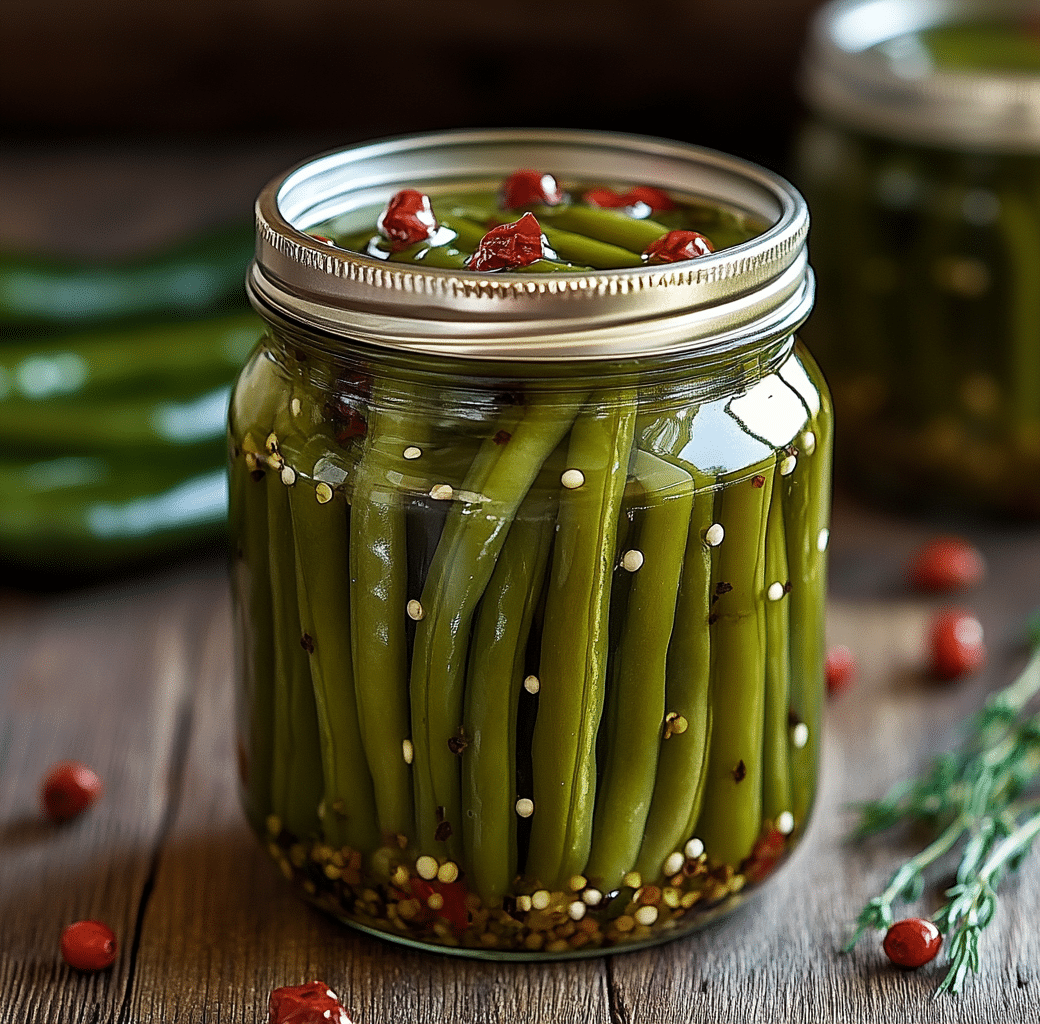 Spicy Garlic Canned Pickled Beans Recipe 6 Cooking Process