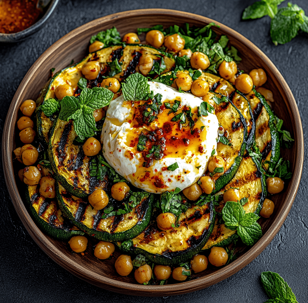 Delicious Grilled Zucchini Chickpea Salad Recipe 6 Cooking Process