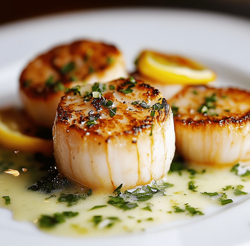 Sizzling Scallops with Zesty Lime Cilantro Sauce 6 Cooking Process