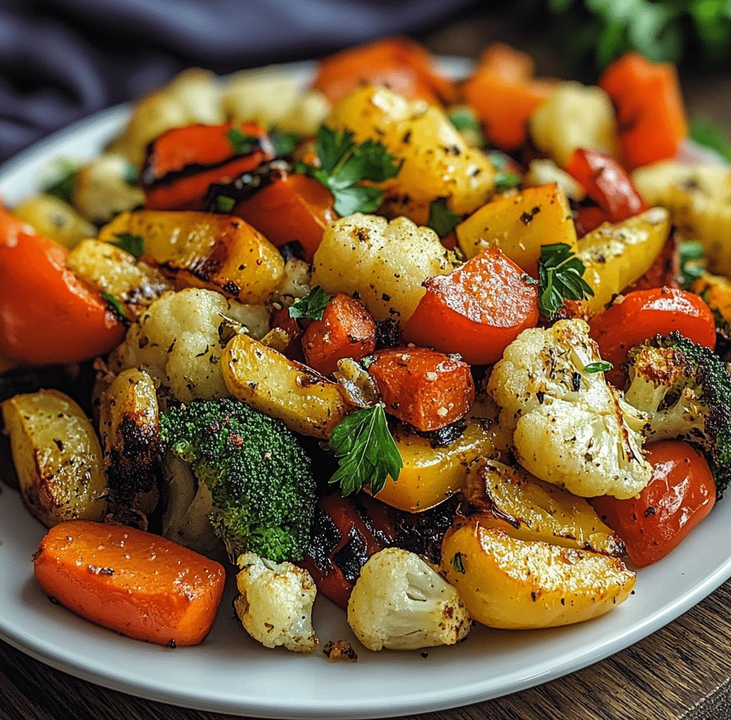 Delicious Garlic Roasted Vegetables Recipe 6 Cooking Process