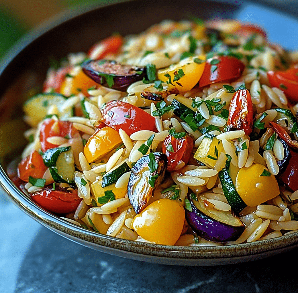 Delicious Roasted Vegetable Orzo Recipe 6 Cooking Process