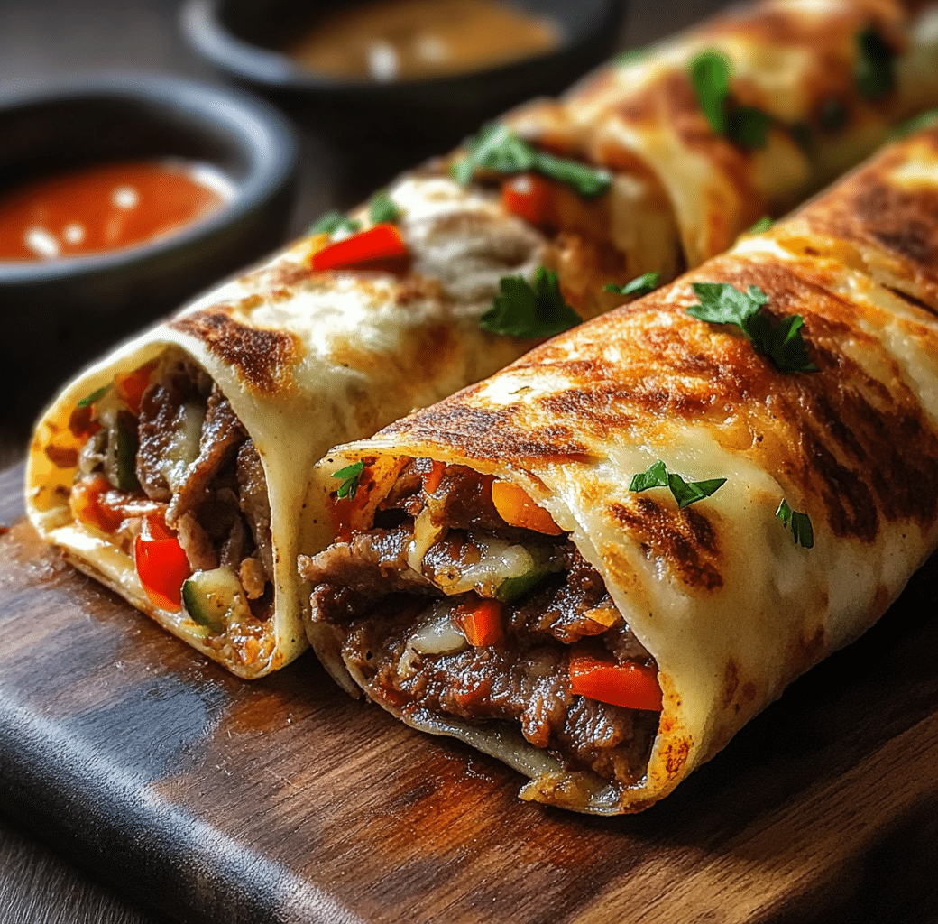 Savory Philly Cheesesteak Roll-Ups Recipe 6 Cooking Process
