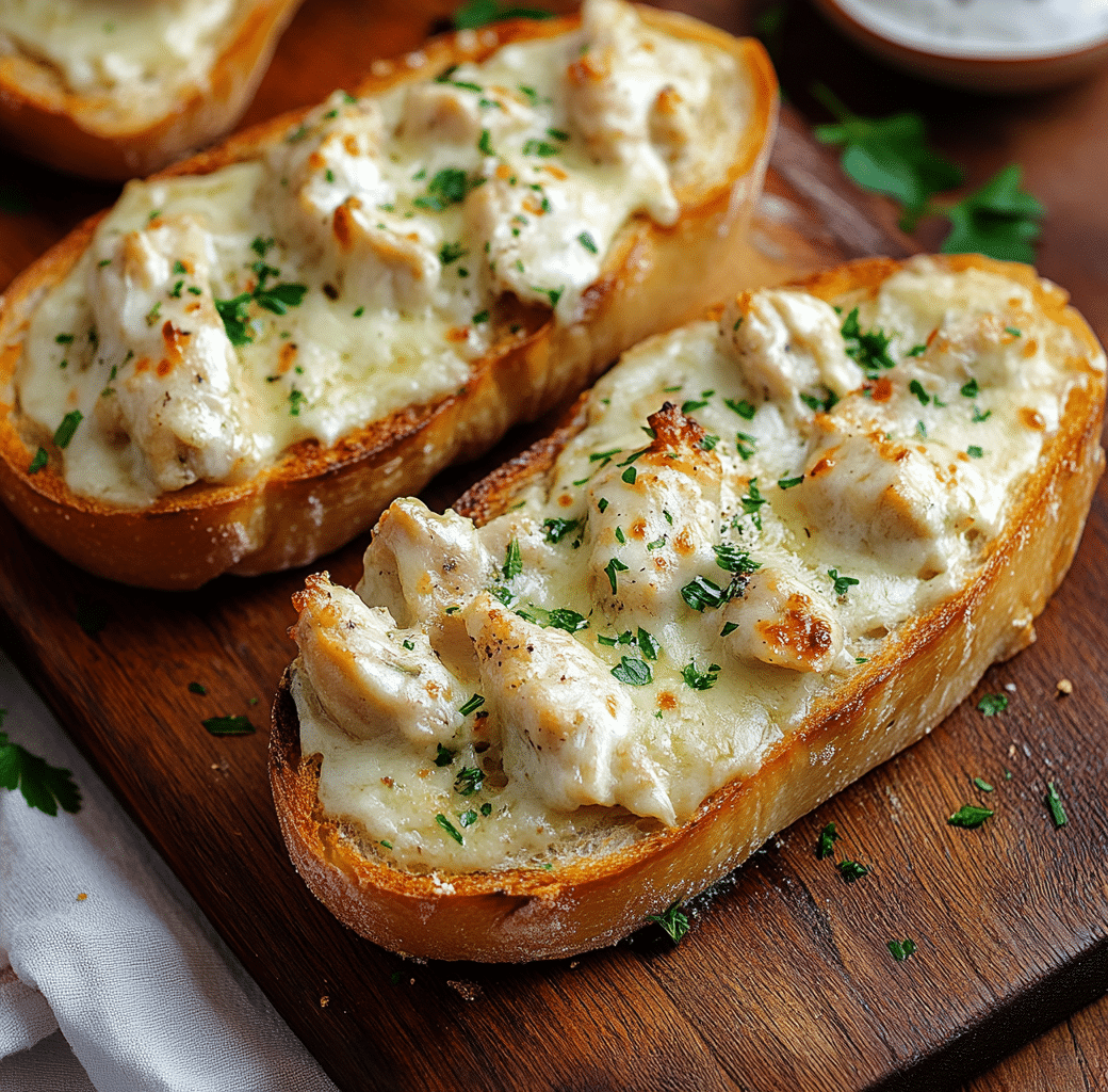 Viral Chicken Alfredo Garlic Bread Delight 6 Cooking Process