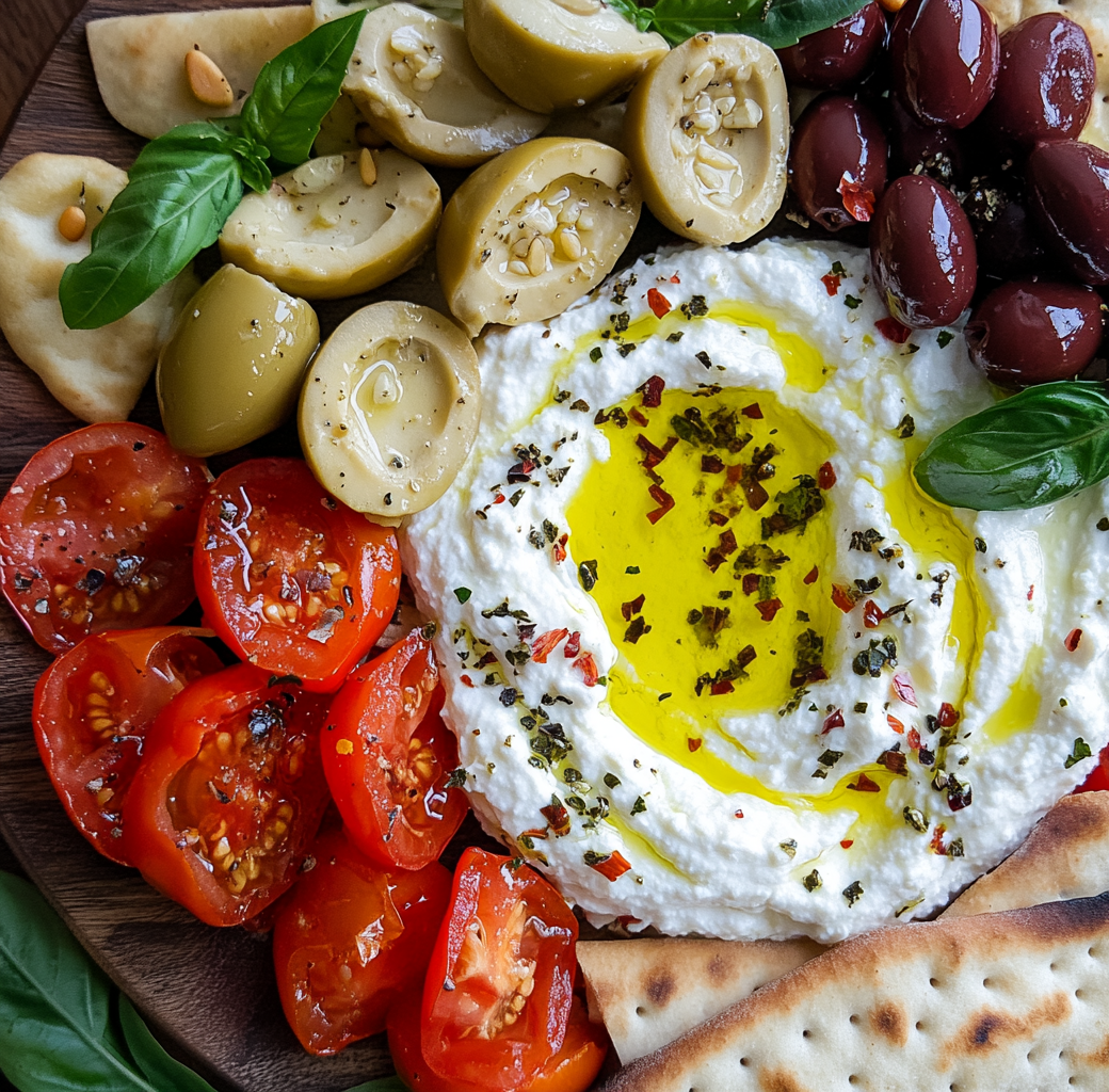 Mediterranean Ricotta Board: Quick Dinner Elegance 6 Cooking Process