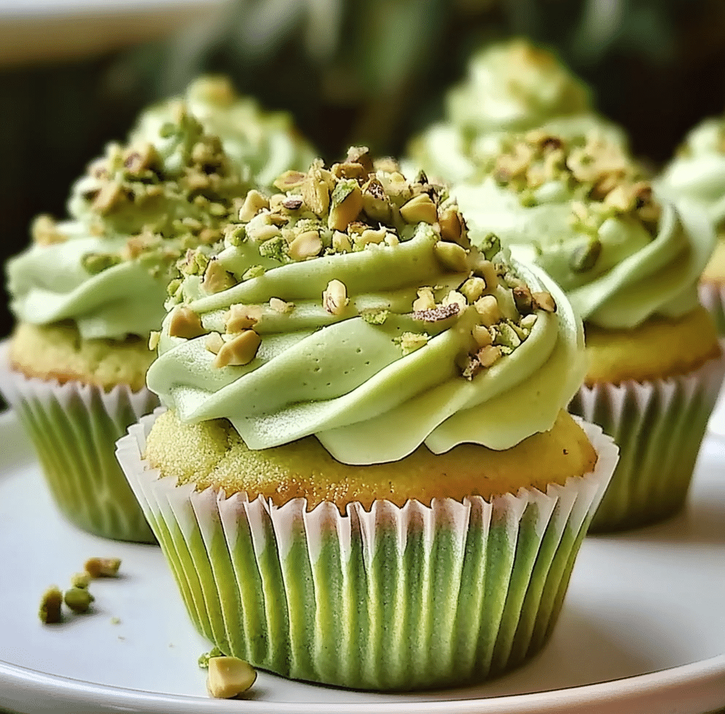 Pistachio Cupcakes with Vanilla Buttercream Bliss 6 Cooking Process