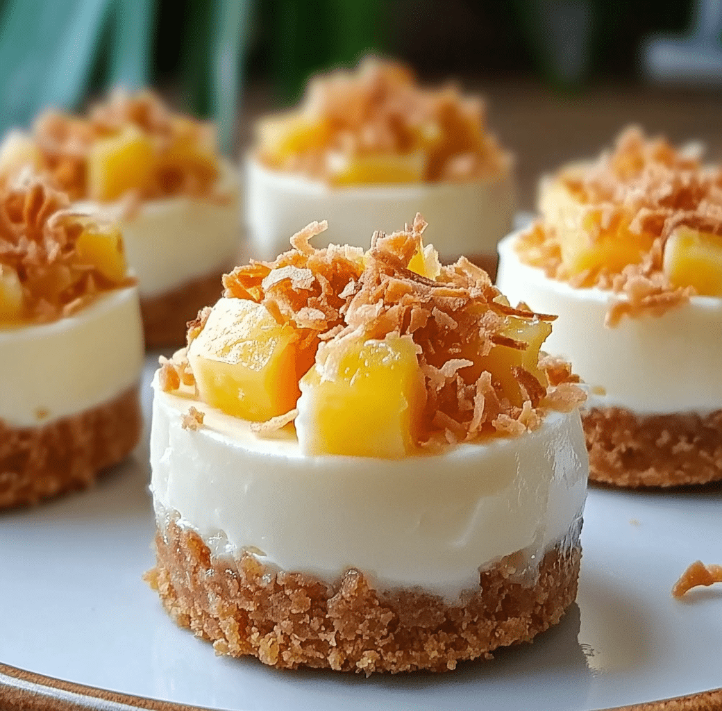 Pineapple Coconut Cheesecake Minis: A Tropical Delight 6 Cooking Process