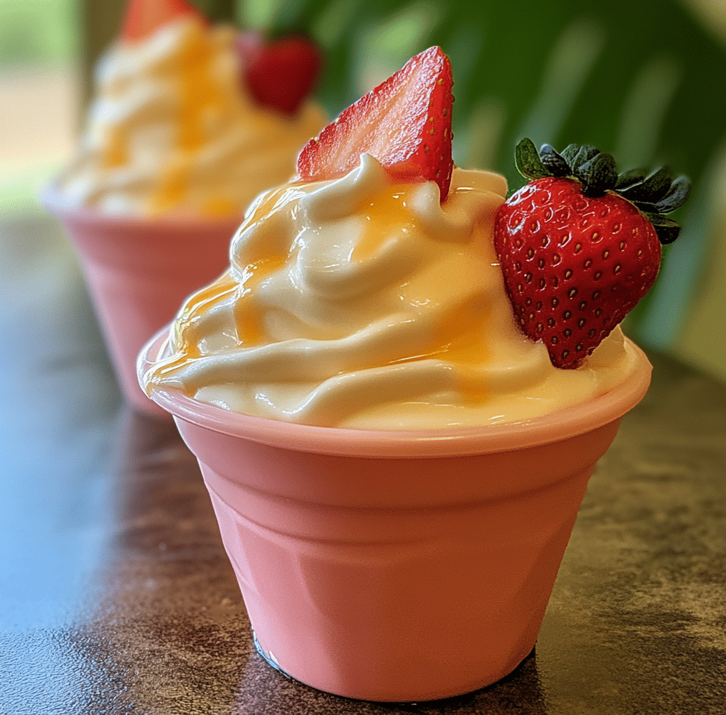 Delicious Homemade Strawberry Dole Whip Recipe 6 Cooking Process