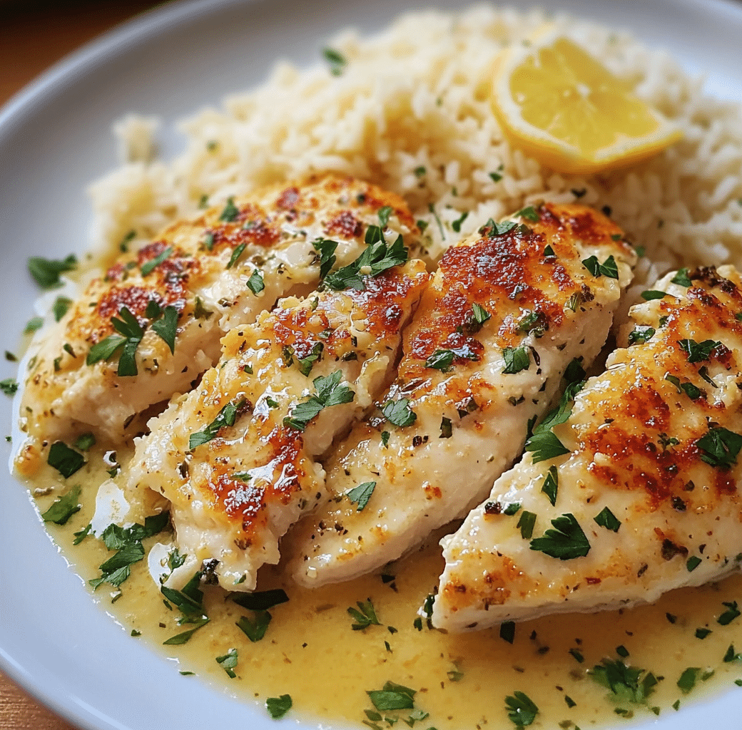 Delicious Chicken Scampi with Garlic Parmesan Rice 6 Cooking Process