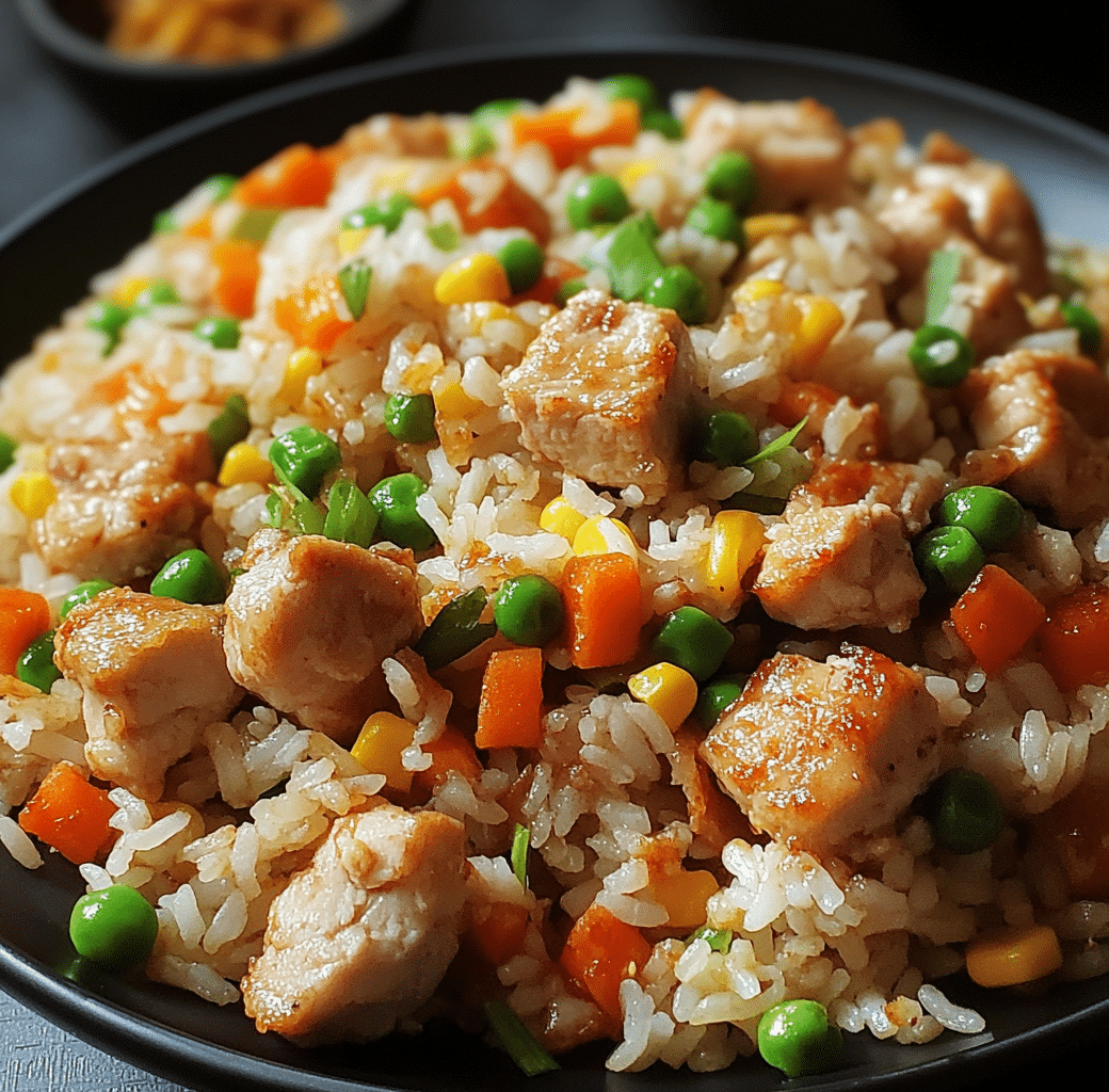 High Protein Crispy Garlic Chicken Fried Rice Recipe 5 Recipe Introduction Image